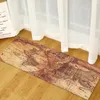 Tapetes de madeira padrão de grão de madeira tapete geométrico moderno não-deslizamento de rugas resistente à cozinha tapete para tapetes do corredor da sala de estar