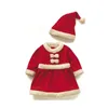 Meisjes Kerstkostuums Kinderen Spelen Santa Claus Jurk Jongens Performance Pak Toddler Girl Clothes Boy 210702