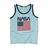 Mäns Svart Vit Blå Surf Tank Jamsurf Europa Beach Gym Fitness Youth Singlet USA Flagga Print Homme Street Jersey Workout Vest 210408