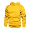 Vinter Mode Tjock Fleece Sweatshirt Mens Hip Hop Långärmad Pullover Hoodies Man Höst Solid Färg Kläder 211230