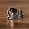 Poker Straight Royal Flush Ring Band Finger Ancient Silver  Open Adjustable Rings Hip Hop Fashion Jewelry for Men Will and Sandy