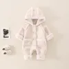 Unten Mantel Baby Kleidung Mode Fleece Strampler Für Mädchen Jungen Herbst Winter Jacke Mädchen Overalls Kostüm Infant Overall
