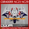 Kit de carénages pour HONDA CBR 400 RR CC 400CC NC23 1994 1995 1996 1997 1998 1999 Corps 66No.100 CBR400RR CBR400 Movistar Rose RR 88-99 NC29 CBR 400RR 94 95 96 97 98 99 Carrosserie OEM