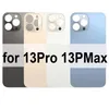 Voor iPhone 14 13 12 11 8 plus x xs max batterijglasbehuizing vervanging achteromslag grote gat camera met stickers