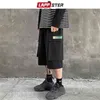 LAPPSTER Hommes Ins Mode Coréenne Cargo Shorts D'été Noir Poche Multifonction Recadrée Pantalon Streetwear Sweatshorts 5XL 210713