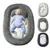 Baby Bassinet для кровати портативный детский шезлонг для новорожденного детской кроватки дышащий и гнездо для сна с подушкой H1019