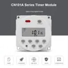 Timery CN101A 5V 12V 24 V 110V 220V Digital Timer Switch 7 dni programowalny programista programista Wbudowany akumulator do ładowania