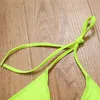 New Neon Green Brazilian Bikini 2021 Female Swimsuit Women Swimwear Two pieces bikini set Halter Sexy Bather Bathing Suit swim Y0820