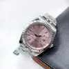 Men's automatic mechanical movement watch 41/36MM 904L all stainless steel luminous waterproof pink 28/31MM women's watches lovers' classic wristwatch