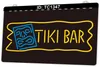 TC1347 Tiki Bar Light Sign Dual Color 3D Gravering