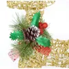 Christmas Ferro Rena Elk Led Light Com Pine Cones Decoração Dourado Prata Deer Lâmpada Shopping Ornaments Home Decor 211015
