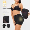 Femmes Taille Basse Sous-Vêtements Éponge Pads Corps Shapers Hanches Up Ventre Mince Faux Cul Pantalon Rembourré Shapewear Culotte Hip Pads Plus La Taille 210708