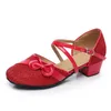 Sandali Moda Toddler Infant Bambini Neonate Crystal Leather Bowknot High Heel Single Party Princess Antiscivolo Scarpe da ballo Sandali # g4