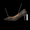 ALLISEFO純正レザー+石のテクスチャセクシーなハイヒールパーティー女性の靴女性のかかとの靴秋/春のハイヒールの靴210611