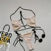 Kvinnors badkläder 2021 Sexig Micro Bikini Set Plus Size Thong Women Mini Bikinis Ladies Hater Brazilian Swimsuit Push Up String Swim Suit