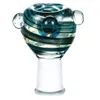 Colorido Fumar portátil 14MM 18MM Adaptador de cachimba hembra Interfaz de conector Recipiente de vidrio Contenedor Plataformas de aceite de tabaco Peluca Wag Titular de recipiente Bong Herramienta DHL