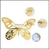 Dekor Ev Bahçesi3D Stickers Dokulu içi boş oturma odası yatak odası dekorasyon simülasyonu kelebek güzellik duvar etiketi ddd4495 damla teslimat