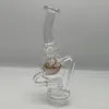 7.5Inch Colorful Ball Glass Bong Accessories Recycler Dab Rig Smoking Pipe Accessory Hookahs Accessory Global delivery