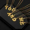 New Fashion A-Z 26 Initial Letters Pendant NecklacI for Women Gold Alphabet Chain Pendant Necklace Jewelry Christmas Gifts Bijoux