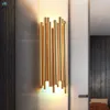 Lámpara de pared Salón Oro Led Scones Lustre Luminarias Luz montada para dormitorio Iluminación interior