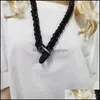 Pingentes colares pendentes ydydbz grossa link link de borracha de borracha para mulheres tecer artesanato roupas de vestido de roupa de roupa de roupa de fantasia dro