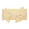 Baby Not Headband Meninas Big Bow Headbands Elastic Bowknot Hairbands Turban Sólido Headwear Headwear cabeça Envoltório de Cabelo Acessórios 12styles