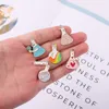 Brooches Pin Cartoon Cute Test Tube Cartoon For Women Funny Fashion Dress Coat Shirt Demin Metal Badges Pin Backpack Gift Jewelry Wholesale
