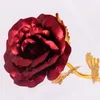 Nowa moda 24K Gold Foil Plated Rose Creative Prezenty trwa na zawsze róża dla kochanek039s Wedding Walentynki Prezenty domowe Decorati5102464