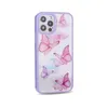 Bling Clear Butterfly Bumper Téléphone pour iPhone 12 11 Pro Max Mini XR XS X 8 7 6 Plus