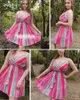 Pink Bohemian Tie-dyed Bikini Cover-ups Sexy Spaghetti Strap Summer Beach Dress Chiffon Tunic Women Swimsuit Cover Up A401 210420