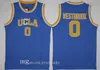 UCLA Bruins 대학 농구 Russell Westbrook Lonzo Ball Zach LaVine Reggie Miller Bill Walton Kevin Love 블루 저지 사이즈 S-2XL