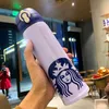 Роскошь 500 мл с коробкой Бренд Дизайнер Starbucks Теплоизоляция Вакуумные Пары Кожа Кошачья Бутылка Кофейные Чашки Мужчины Женщины Нержавеющая Сталь Реал
