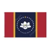 Mississippi Flagge Schnelles Verschiffen Direkte Fabrik Großhandel 3x5FTs 90x150cm USA Staat Banner Mischreihenfolge Für Hängende Dekoration Daj330