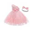 Girl039s Abiti Principessa Baby Dress Per ragazze nate Tutù di tulle 1 ° compleanno Abito da battesimo Infantile Bambino 1 2 anni Battesimo Pa5433416