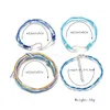 Adjustable multilayer wrap bracelets charms Hand weave Wave fish hook bracelet for women summer beach jewelry will and sandy