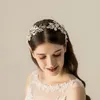 Headpieces MyFeivo Musujące Rhinestone Bridal Tiara Silver Ślubna Sukienka Akcesoria HQ1428