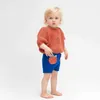 Kid Oeuf вязаный свитер для маленьких мальчиков и девочек, леггинсы, детские зимние модные брендовые топы, детский вязаный пуловер 210619