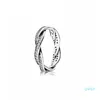 925 Sterling Silver Womens Diamond Ring Fashion Jewelry Wedding Engagement Rings For Women271P
