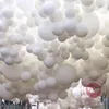 Matowe czyste białe balony dekoracje ślubne urodziny baby shower okrągły hel ballon 5 cali 10 cali 12 cali 18 cali 36 cali