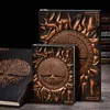 Vintage Tree of Life A5 / A6 Dagbok Anteckningsbok Tidskrifter Handcraft Embossed Läder Bibel Boka Travel Planner School Office Gift 210611