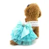 Dog Apparel 2021 Small Cat Princess Tutu Dress Party Skirts With Bow Pet Pleated Clothes Halter Formal Skirt