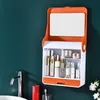 Förvaringslådor Bins Makeup Arrangörer Snyggt Praktiskt separerat fall Rundhörn Cosmetics Organizer