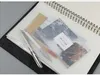 A5 A6 A7 Clear Punched Binder Pockets for Notebook 6 Holes Zipperf Insert Bag PVC Frosted Notebook Pockets Envelop Storage Folders