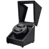 Titta på lådor Fall Design Watchwinder Box Winding Casket Tyst No Noise Motor 2 Winder Storage Display Rotating Reloj Organizers Deli22