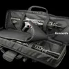 Taktisk 36 tum 90cm Double Rifle Bag Molle Gun Case Ryggsäck för M4 AK47 Carbine Airsoft Bärbara väska Tillbehör för jakt Q0721