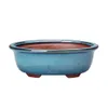 18.3*13.2*6cm Bonsai Pots Breathable Stoare Bonsai Pots With Holes Ceramic Craft Plant Pot Planter Desktop Flower Pot 210712