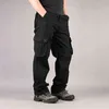 Thoshineブランド男性カジュアルカジュアル貨物パンツストレート90％コットン数多くのポケット屋外サファリスタイルのズボンルーズオーバーサイズプラスサイズH1223