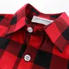 Mudkingdom Summer Boys Plaid Shirt Button Down Short Sleeve Dress for Big Tops Colorful Kids Clothes 210615