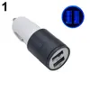 Aluminum Alloy Dual usb car charger 1A 2.1A 5V 2 USB Port Metal Car Chargers For iphone X For Samsung IPHONE dhl