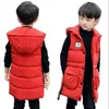 Bébés garçons gilet 2-13T enfants style long gilet chaud bébés filles printemps coton-rembourré à capuche enfants veste adolescente habit de neige 211203